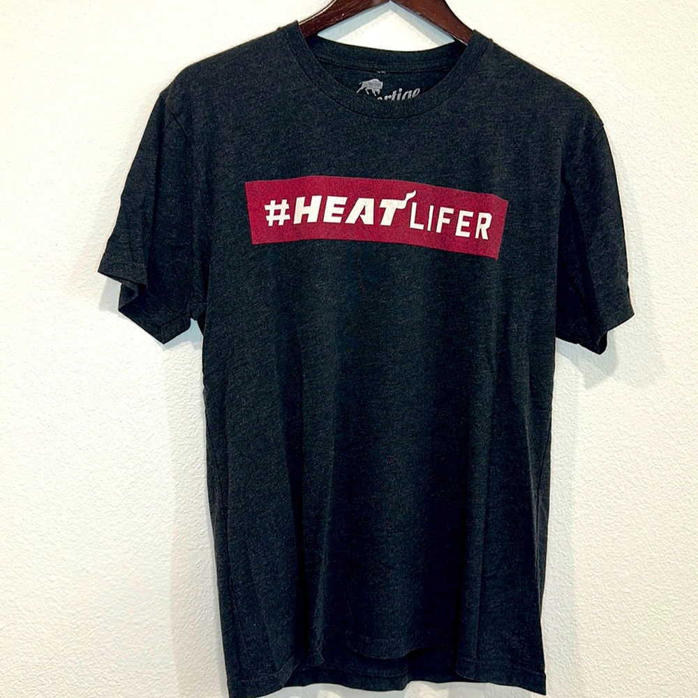 Miami Heat T-Shirt #HeatLifer Sportiqe Medium Grey